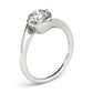 Solitaire Bypass Engagement Ring