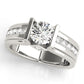 Single Row Channel Set Engagement Rings