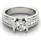 Single Row Channel Set Engagement Rings