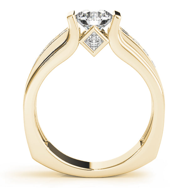 Single Row Channel Set Engagement Rings