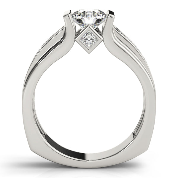 Single Row Channel Set Engagement Rings