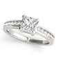 Channel Set Single Row Engagement Ring