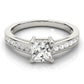 Channel Set Single Row Engagement Ring