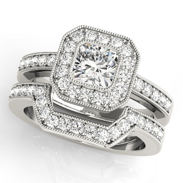 ENGAGEMENT RINGS HALO SQUARE & CUS