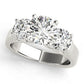 3-Stone Round Engagement Ring