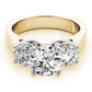 3-Stone Round Engagement Ring