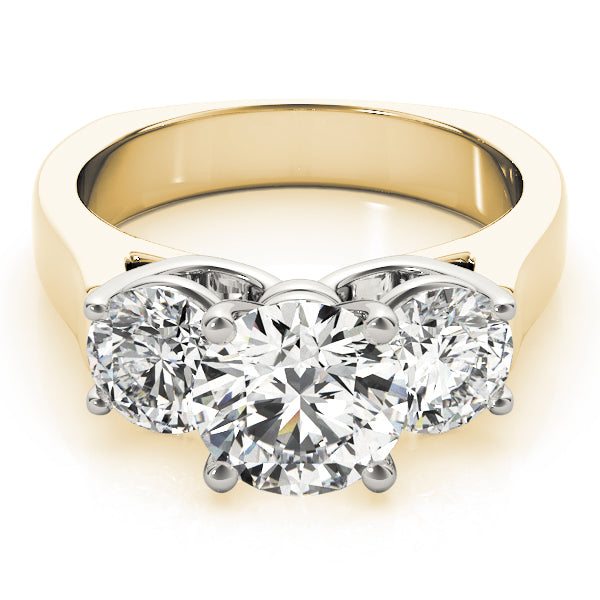 3-Stone Round Engagement Ring