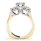 3-Stone Round Engagement Ring