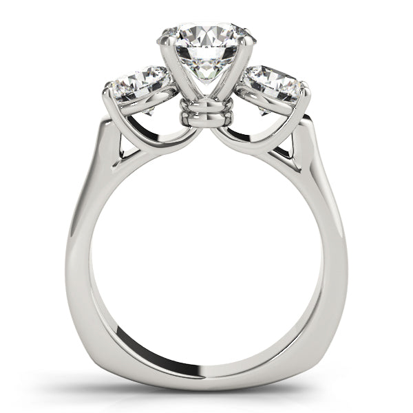 3-Stone Round Engagement Ring