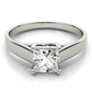 Trellis Princess Cut Solitaire Engagement Ring