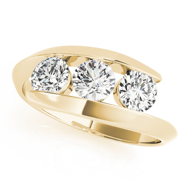3-Stone Bypass Engagement Rings