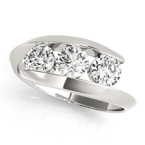 3-Stone Bypass Engagement Rings