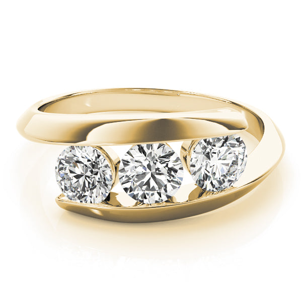3-Stone Bypass Engagement Rings