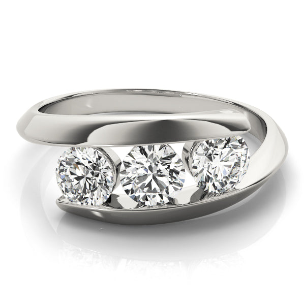 3-Stone Bypass Engagement Rings