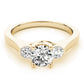 3-Stone Round Trellis Engagement Ring