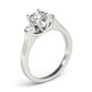 3-Stone Round Trellis Engagement Ring