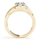 Round Solitaire Twisted Knot Engagement Ring