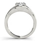 Round Solitaire Twisted Knot Engagement Ring