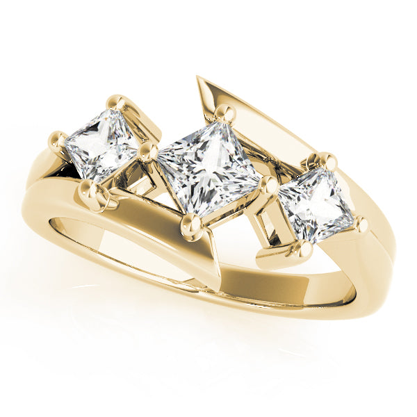 ENGAGEMENT RINGS 3 STONE PRINCESS
