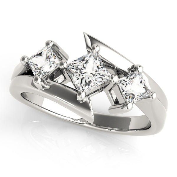 ENGAGEMENT RINGS 3 STONE PRINCESS