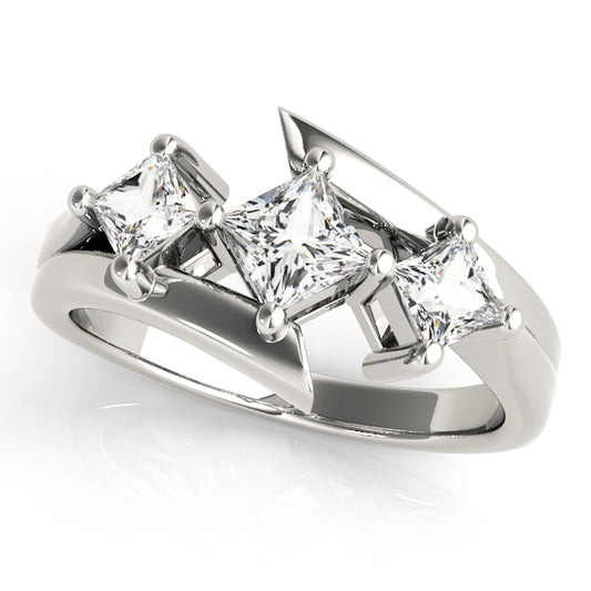 ENGAGEMENT RINGS 3 STONE PRINCESS