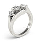 ENGAGEMENT RINGS 3 STONE PRINCESS
