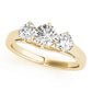 3-Stone Trellis Engagement Rings