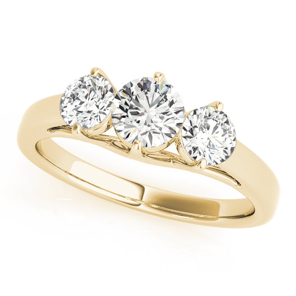 3-Stone Trellis Engagement Rings