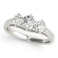 3-Stone Trellis Engagement Rings
