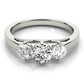 3-Stone Trellis Engagement Rings