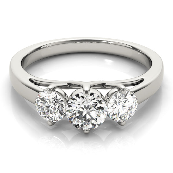 3-Stone Trellis Engagement Rings