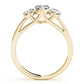 3-Stone Trellis Engagement Rings