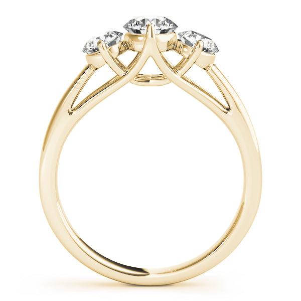 3-Stone Trellis Engagement Rings