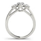 3-Stone Trellis Engagement Rings