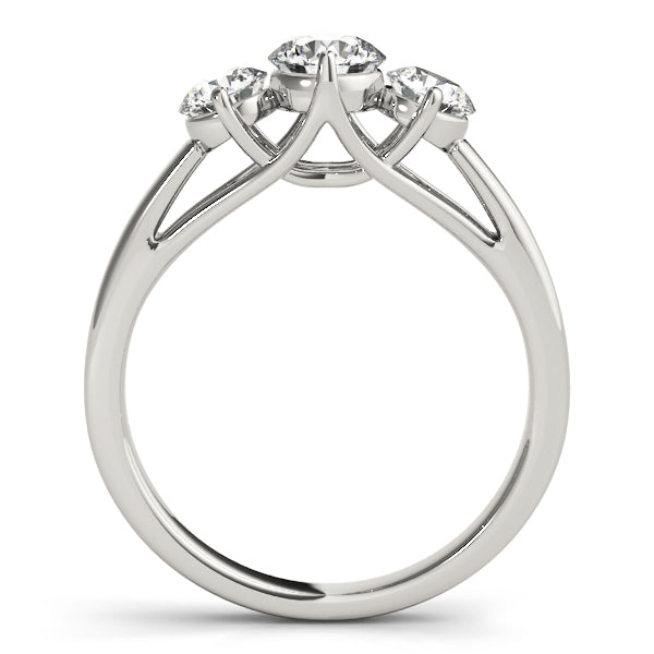 3-Stone Trellis Engagement Rings