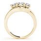 3-Stone Round Split Shank Engagement Ring