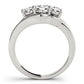 3-Stone Round Split Shank Engagement Ring