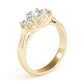 3-Stone Round Trellis Engagement Ring