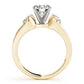 3-Stone Half Bezel Engagement Ring