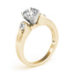 3-Stone Half Bezel Engagement Ring