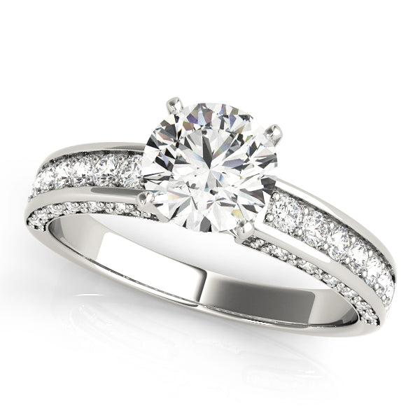 ENGAGEMENT RINGS SINGLE ROW PRONG