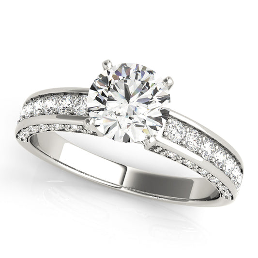 ENGAGEMENT RINGS SINGLE ROW PRONG