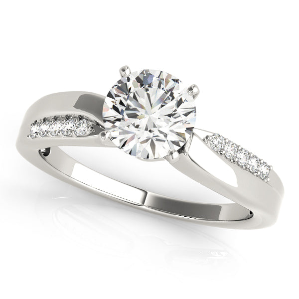 Bypass Prong Set Engagement Ring