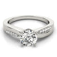 Bypass Prong Set Engagement Ring