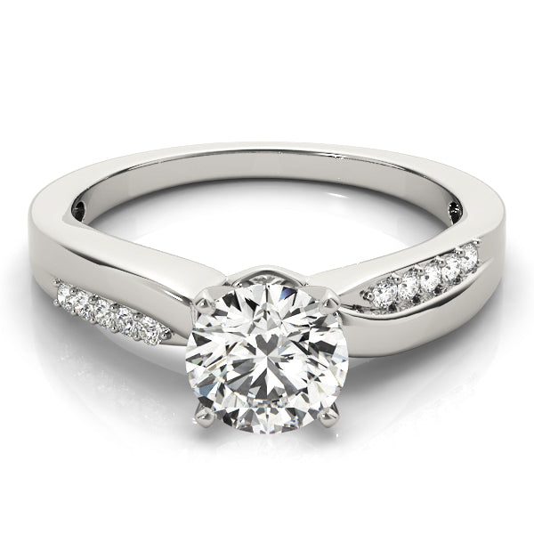 Bypass Prong Set Engagement Ring