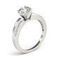 Bypass Prong Set Engagement Ring