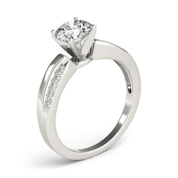 Bypass Prong Set Engagement Ring