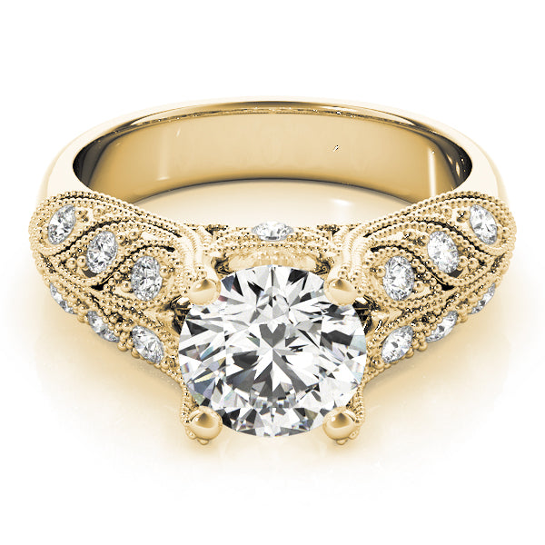 Vintage Inspired Filigree Engagement Ring