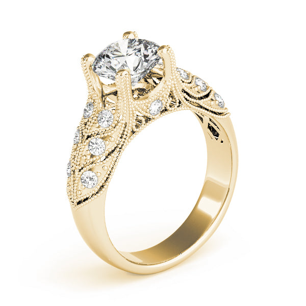 Vintage Inspired Filigree Engagement Ring