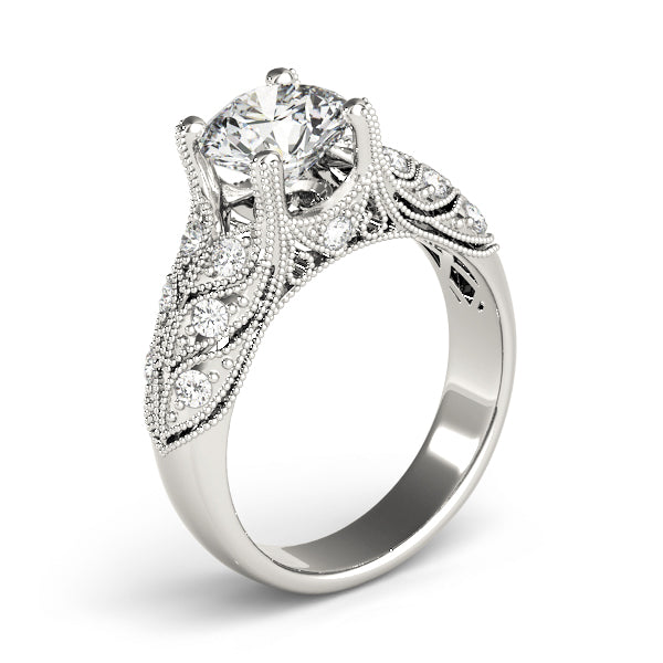 Vintage Inspired Filigree Engagement Ring